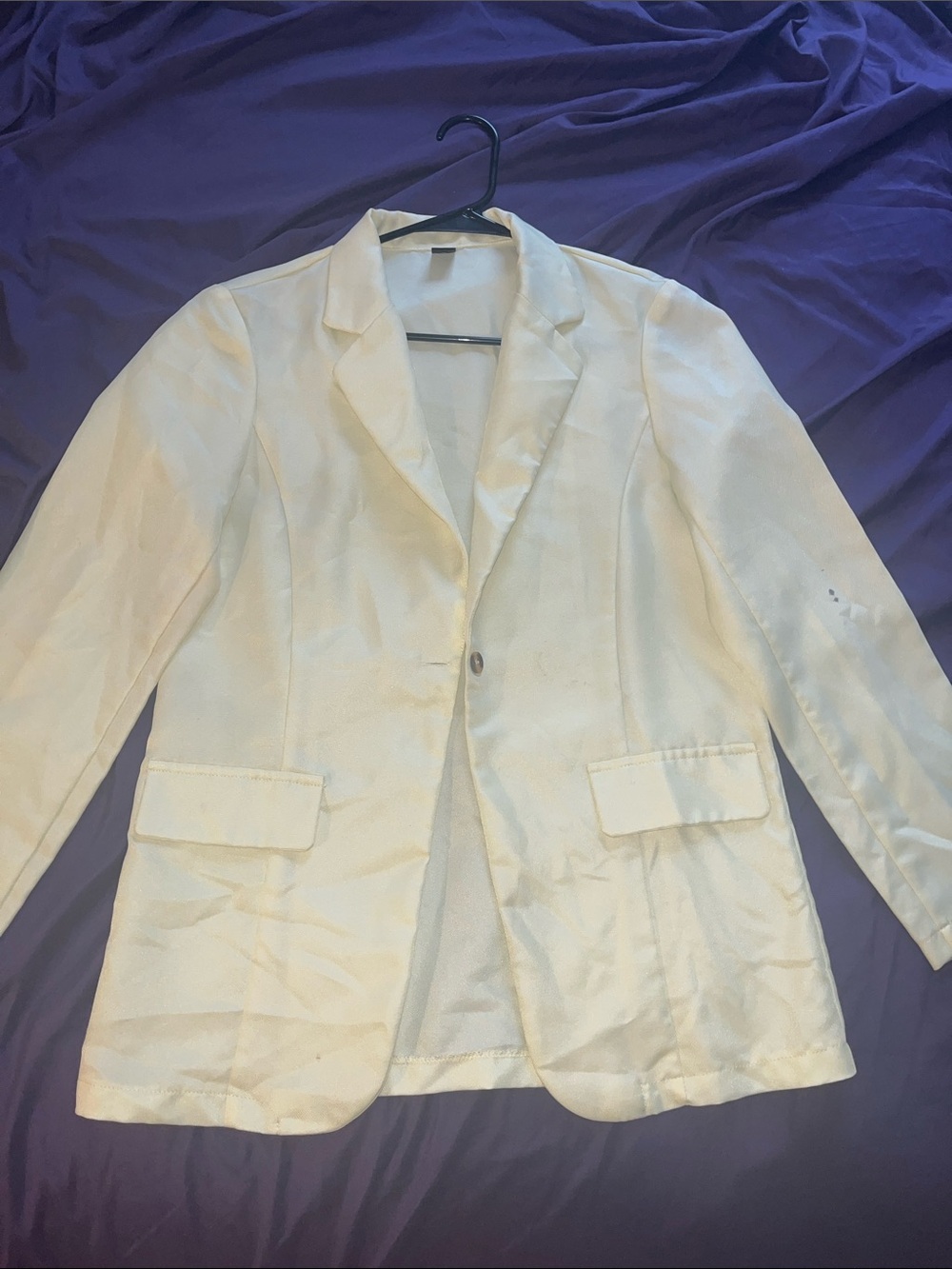 Women’s yellow Single-Button Suit Jacket - Tailored Blazer
